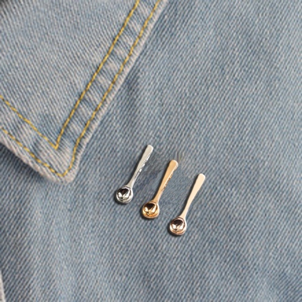 Vintage Collectible Spoons - Mode, schattig ontwerp, lepelbroche, klein formaat,
