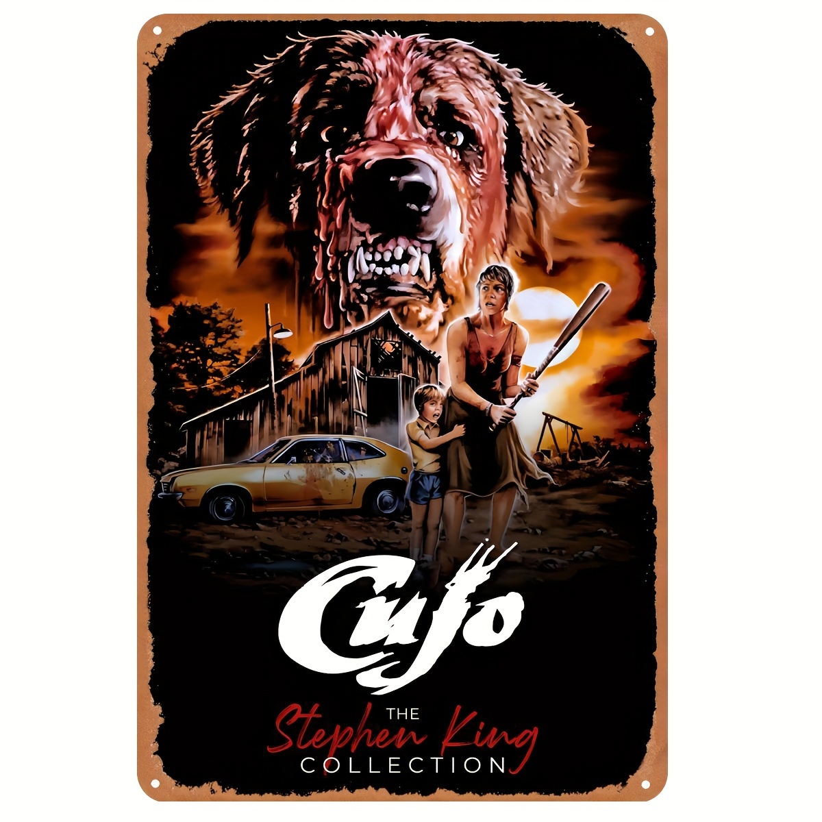 Cujo (1983) Vintage Metalen Ti - Vintage Collectible Posters recensie en prijs