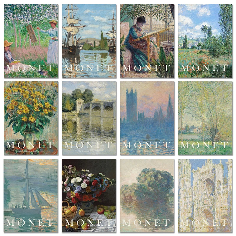 Vintage Claude Monet Beroemde  - Vintage Collectible Posters recensie en prijs