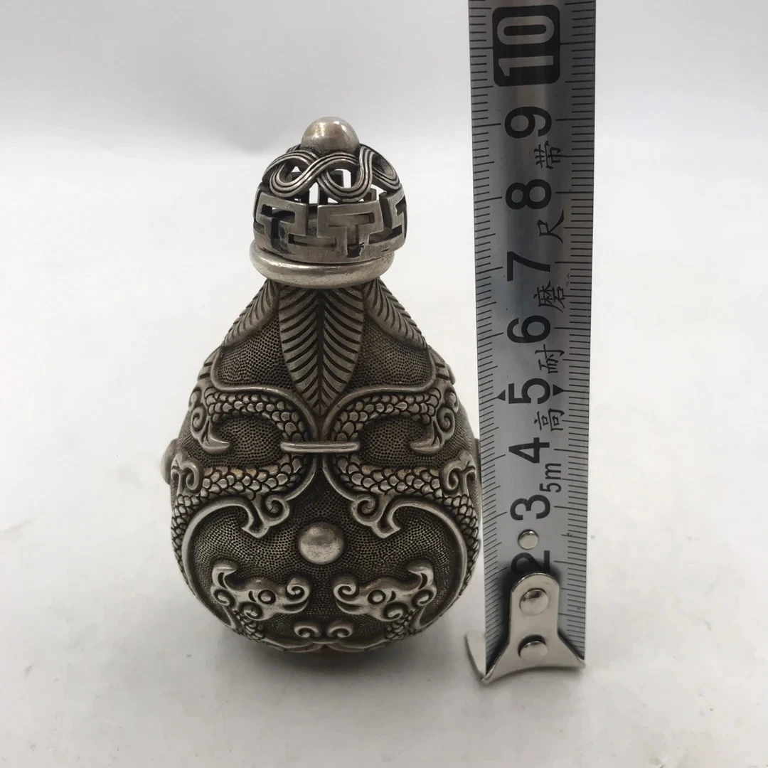 Chinese witte bronzen snuiffle - Vintage Collectible Bottles recensie en prijs