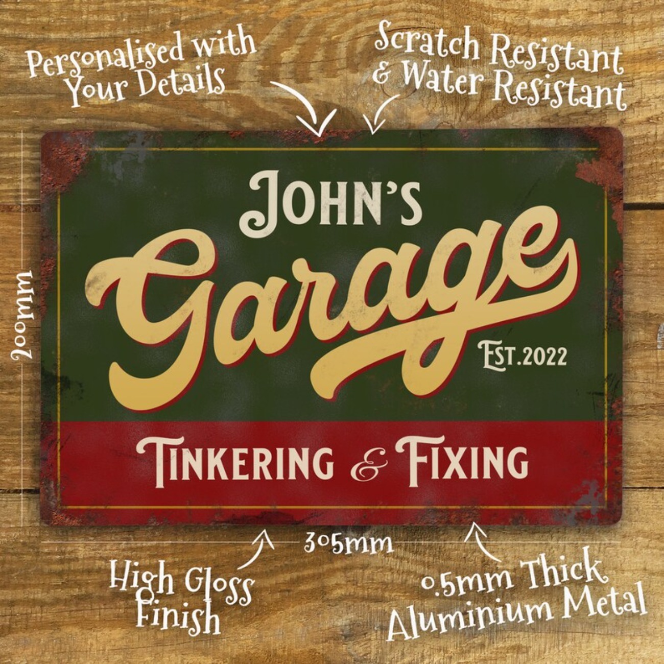 Op maat gepersonaliseerd garag - Vintage Collectible Plates recensie en prijs