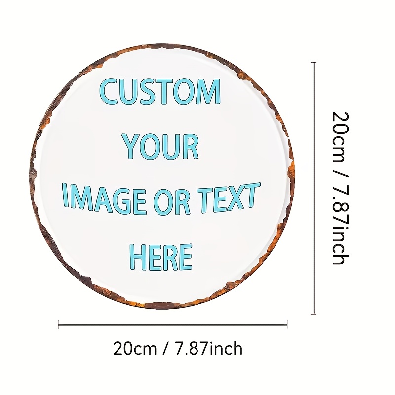 Op maat gemaakt rond metalen b - Vintage Collectible Plates recensie en prijs